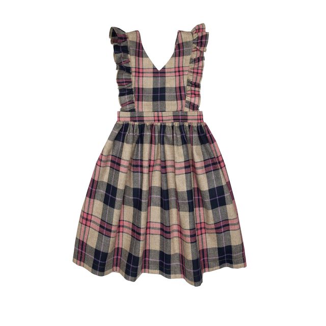 Paade Mode Harlow Wool Pinafore Pink Long Dress