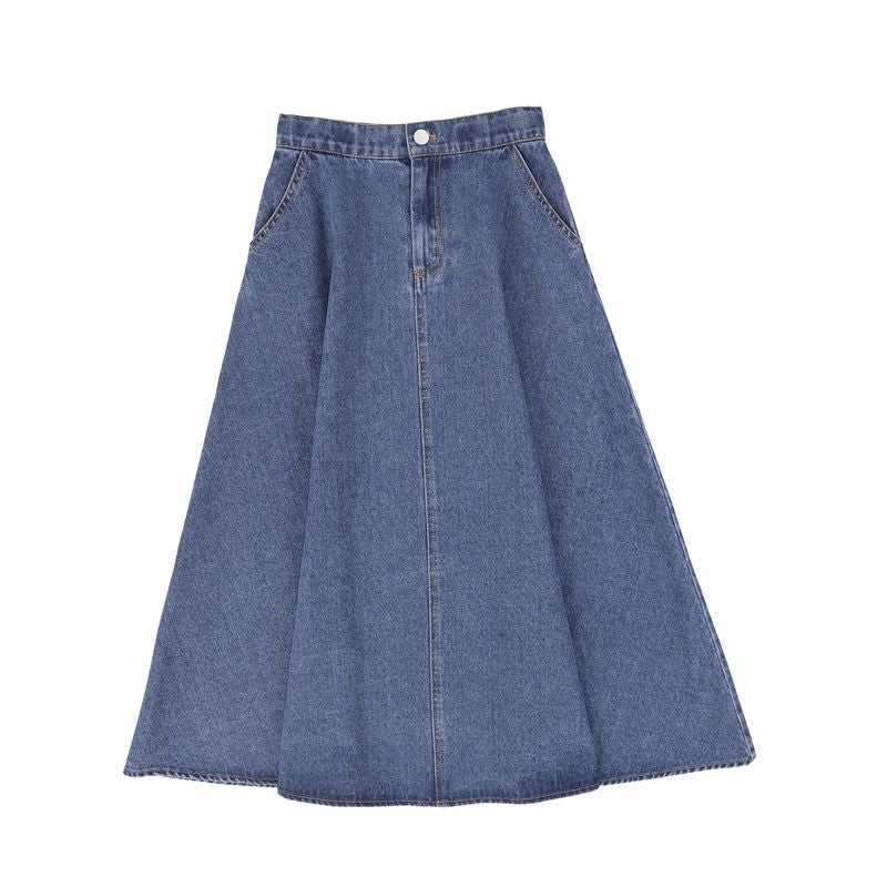 Valentina Denim Fly Front Skirt