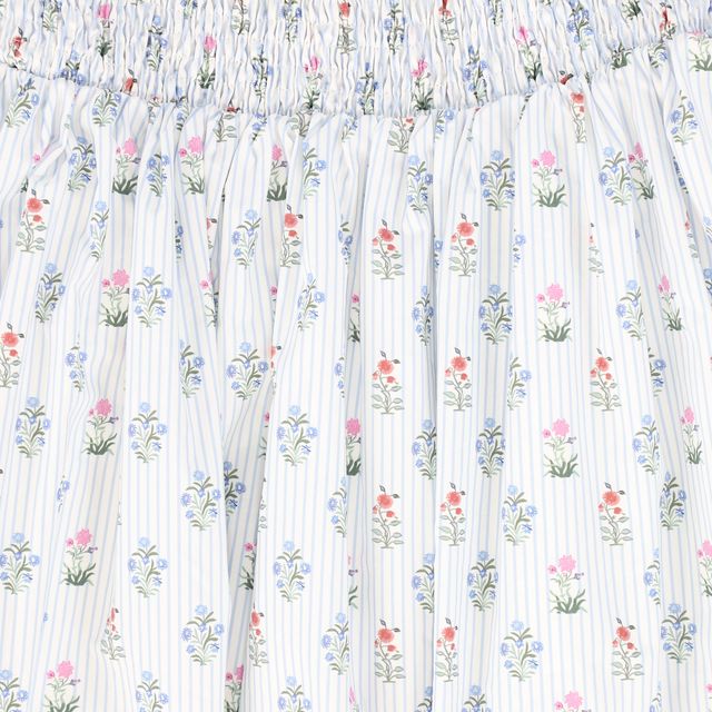 Bamboo Floral Stripe Bunch Maxi Skirt