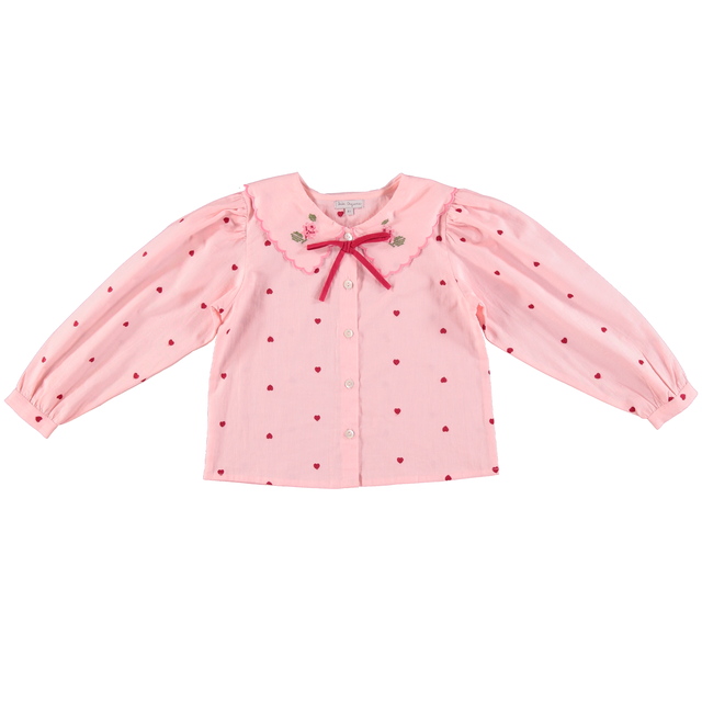 Bebe Organic Heart Roses Blouse