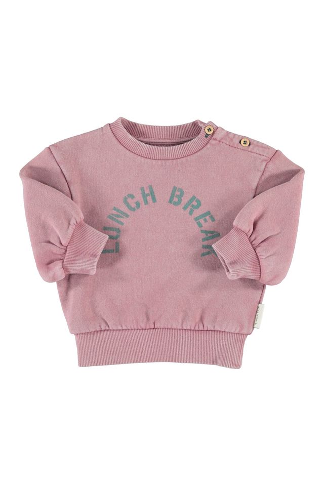 Piupiuchick Pink 'Lunch Break" Oversized Sweatshirt