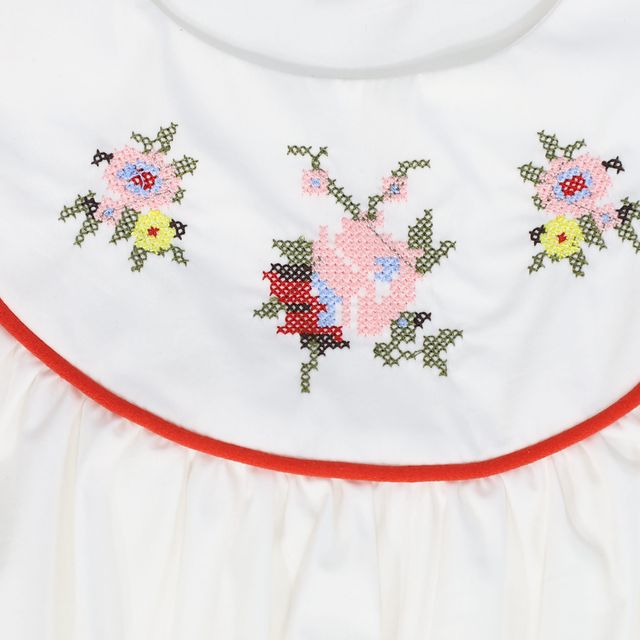 Bamboo White Piped Jumper