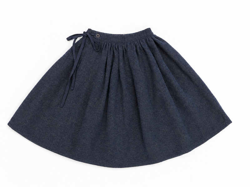 Calla Lili Blue Wrap Skirt *PREORDER WILL SHIP IN TWO WEEKS*