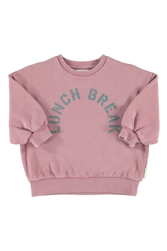 Piupiuchick Pink 'Lunch Break" Oversized Sweatshirt