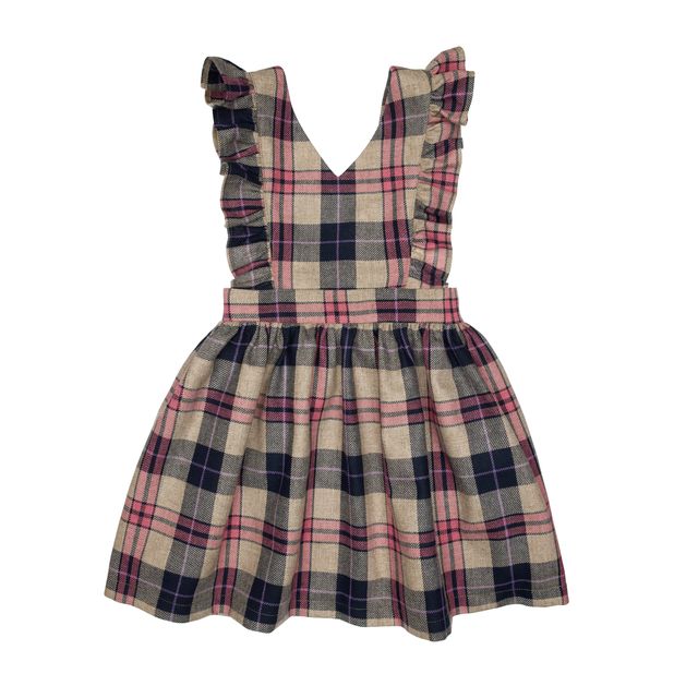 Paade Mode Harlow Wool Pinafore Pink Dress