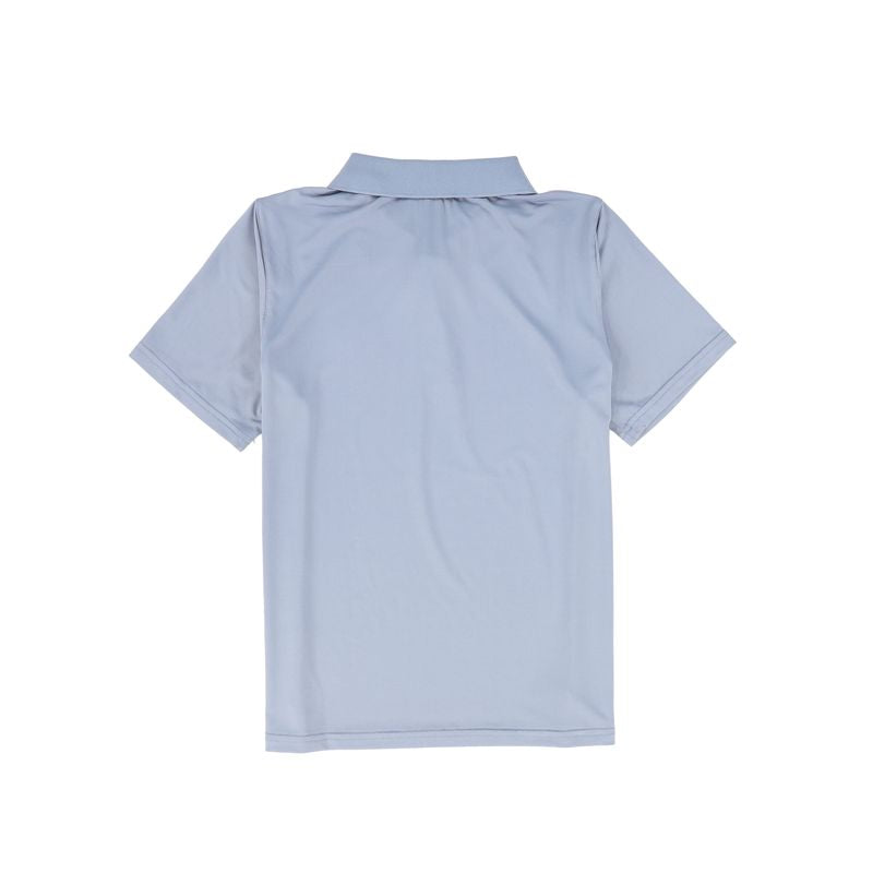 Bace S/S Dusty Blue Logo Polo