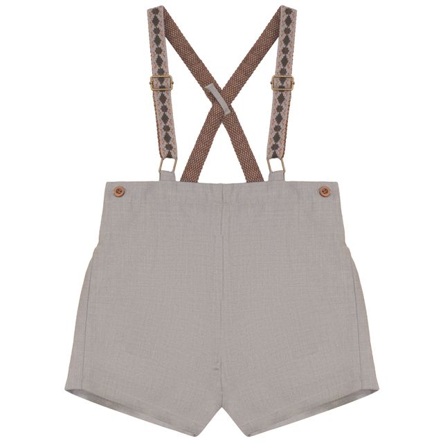 Calla Lili Boys Short with Knit Suspenders