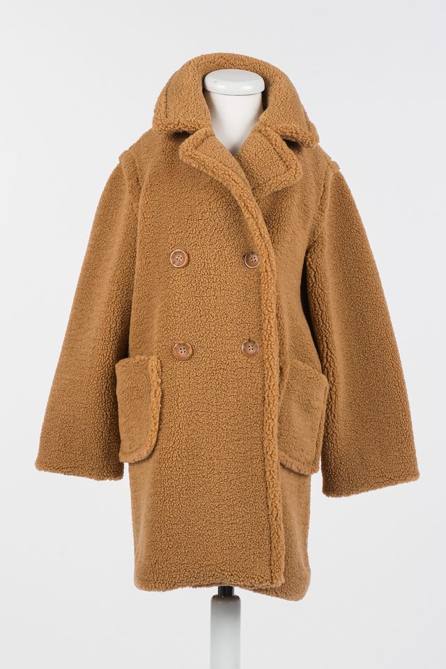 Twinset Camel Teddy Coat