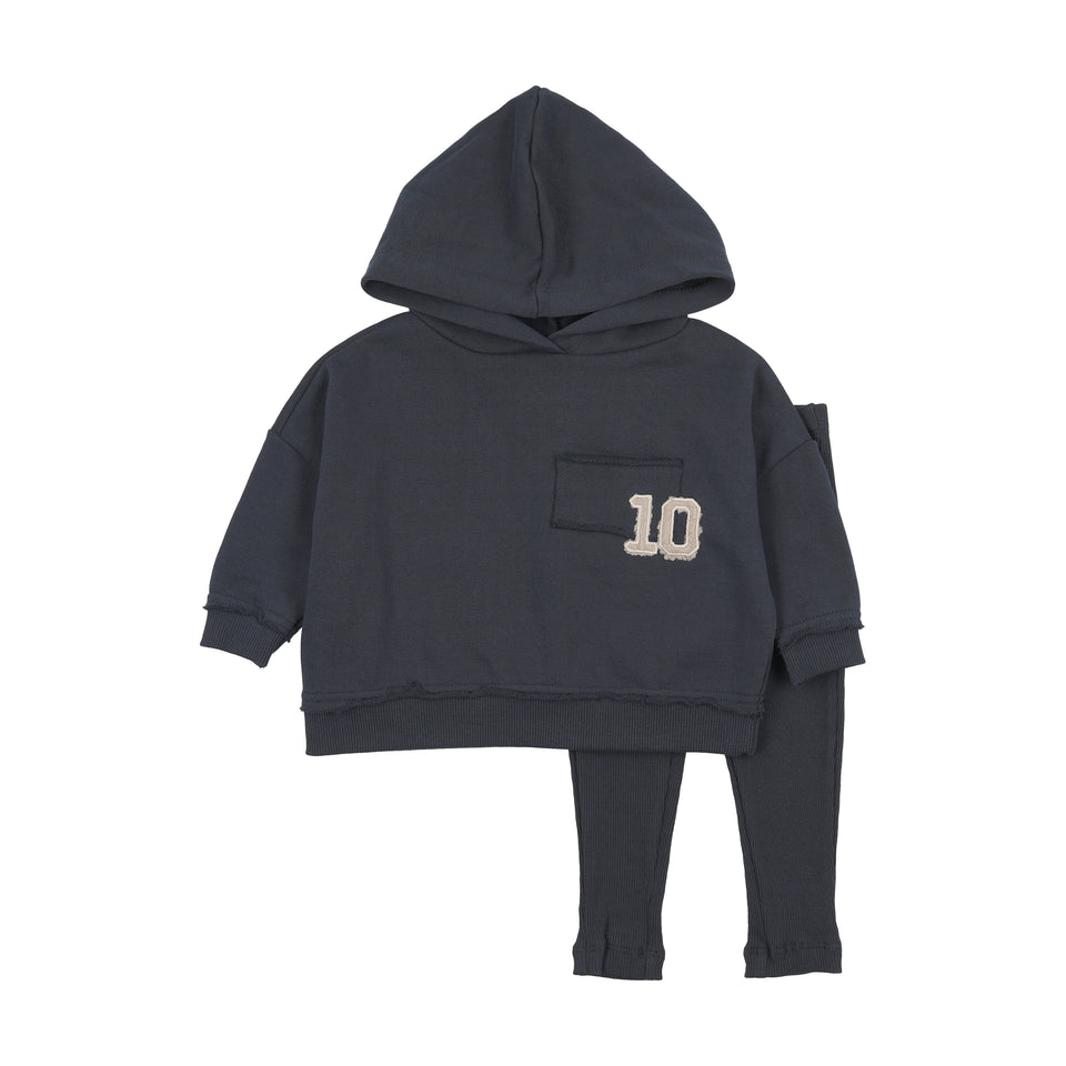 Kin+Kin Navy Hooded Sweatshirt Set