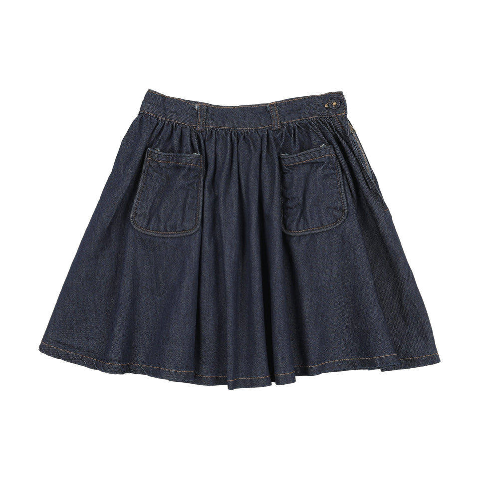 Kin+Kin Washed Blue Girls Skirt