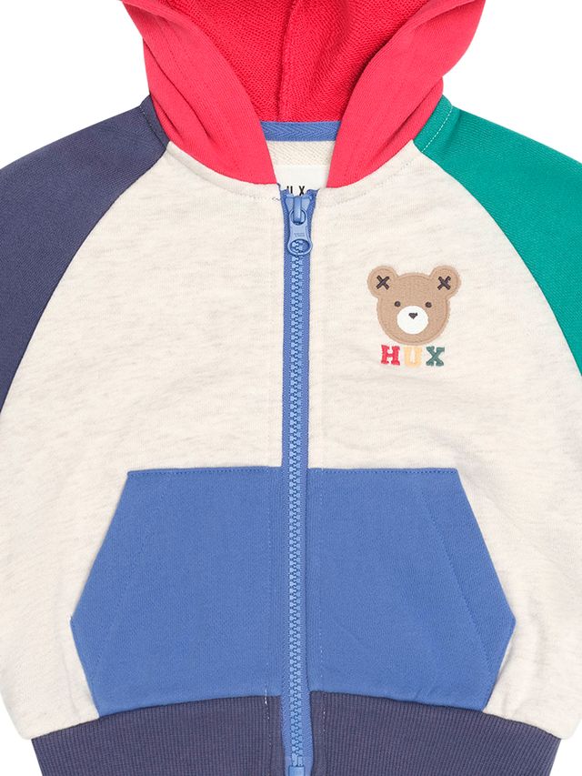 Hux Multi Colour Block Raglan Hoodie