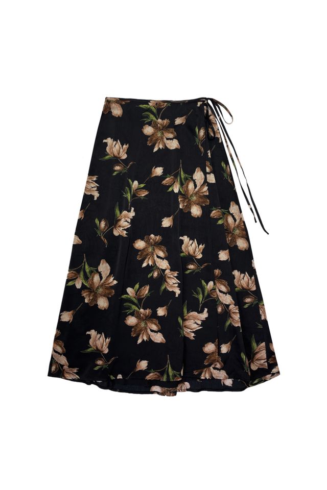 Elle oh Elle Billie Brown Flower Skirt