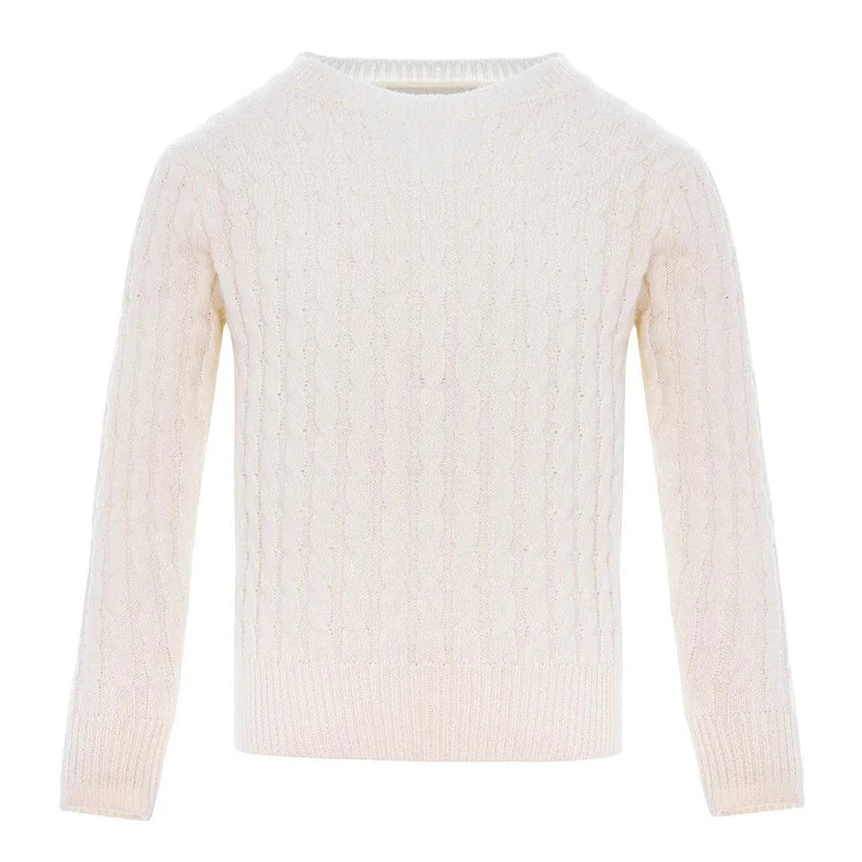 Pernille Cream Knit Crewneck Sweater