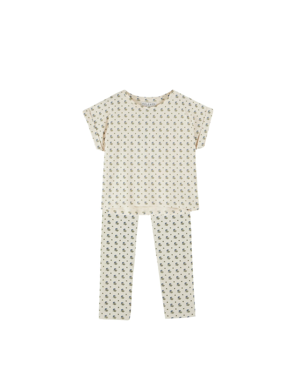 Emile & Ida Iris Printed T-shirt w/ Leggings