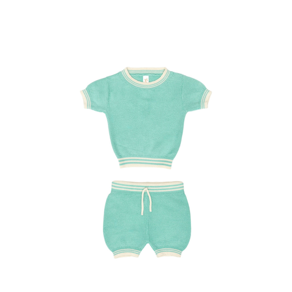 Tun Tun Mason Sea Aqua/ Natural Set