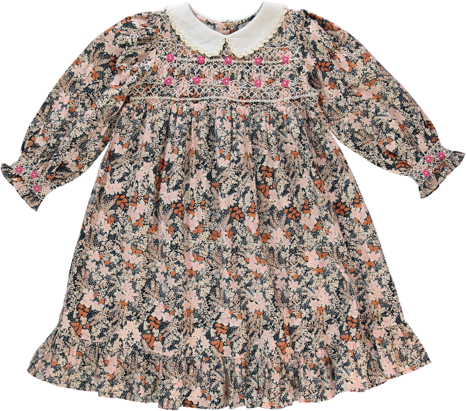 Bebe Organic Elora Fall Blooms Special Dress