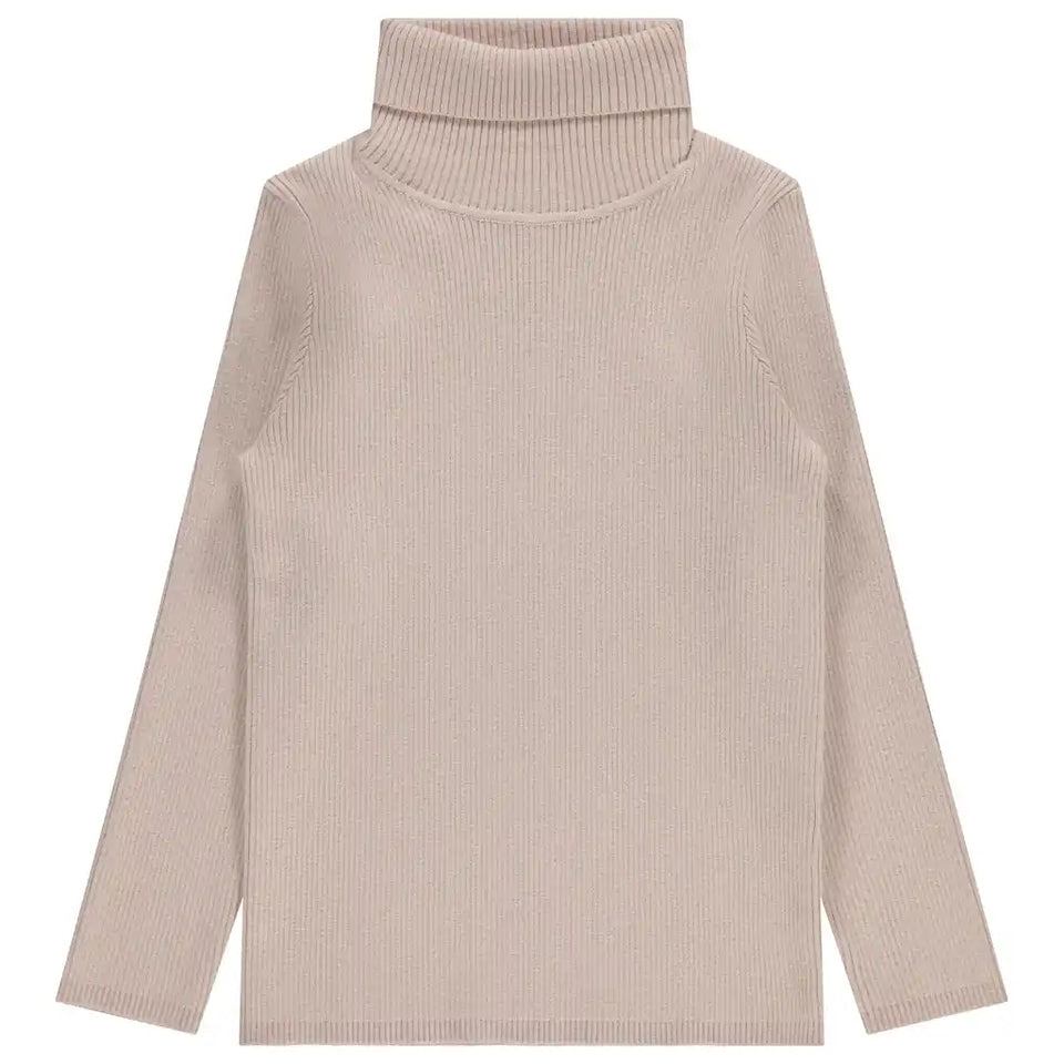 Jaybee Cream Knit Turtleneck