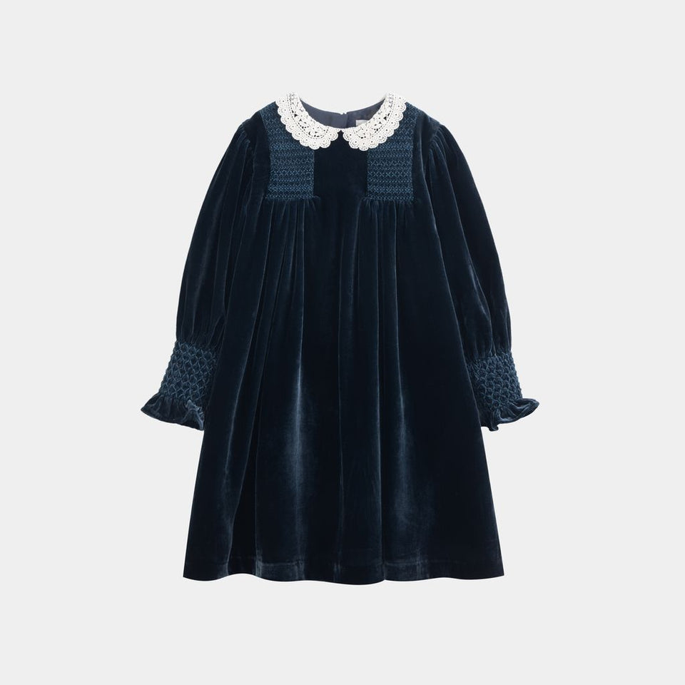 Cera Una Volta Lory Navy Blue Dress