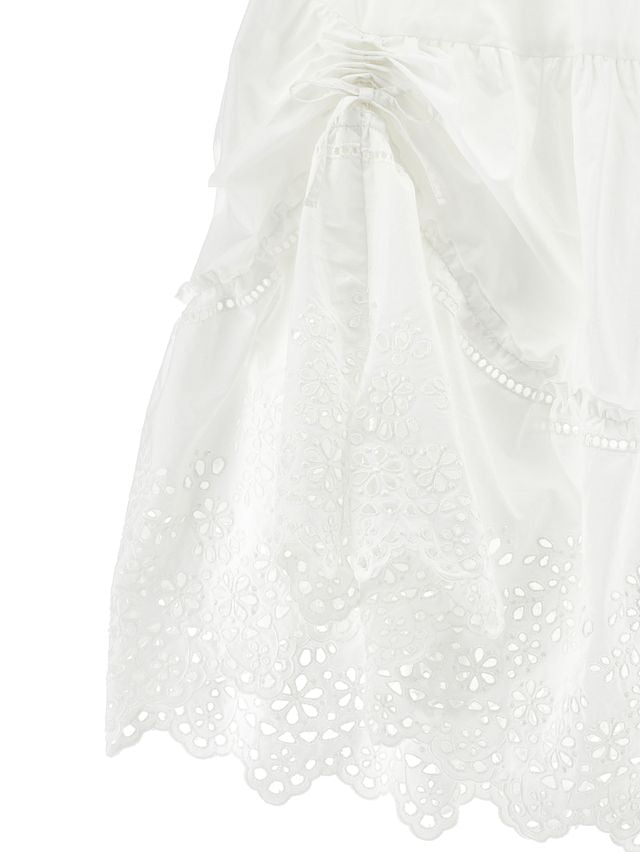 Ermanno Scervino Popeline White Skirt