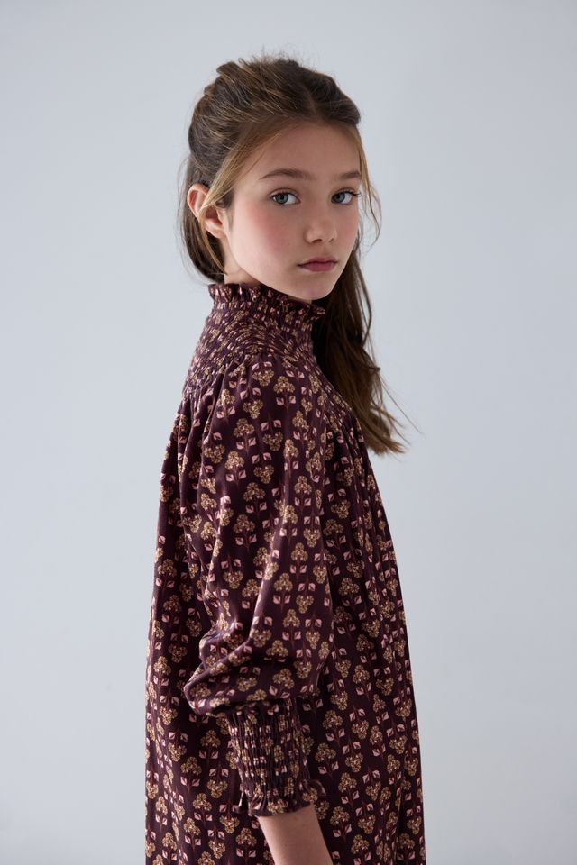 Steph Wallpaper Print Cord Dress
