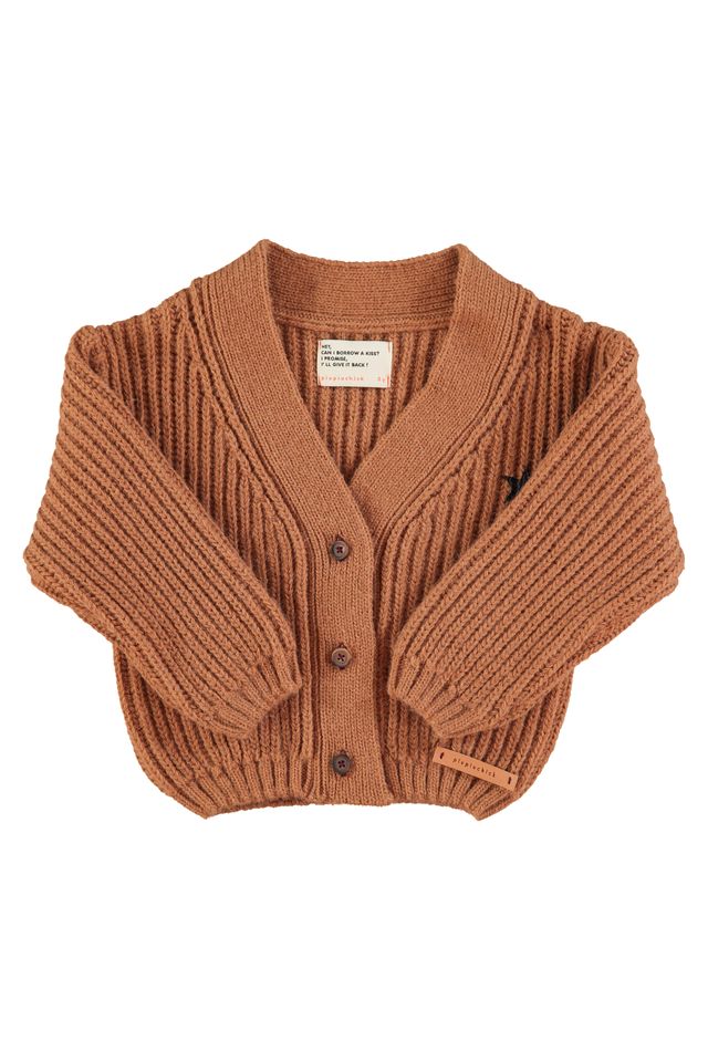 Piupiuchick Brown "band & crew only" Knit Cardigan