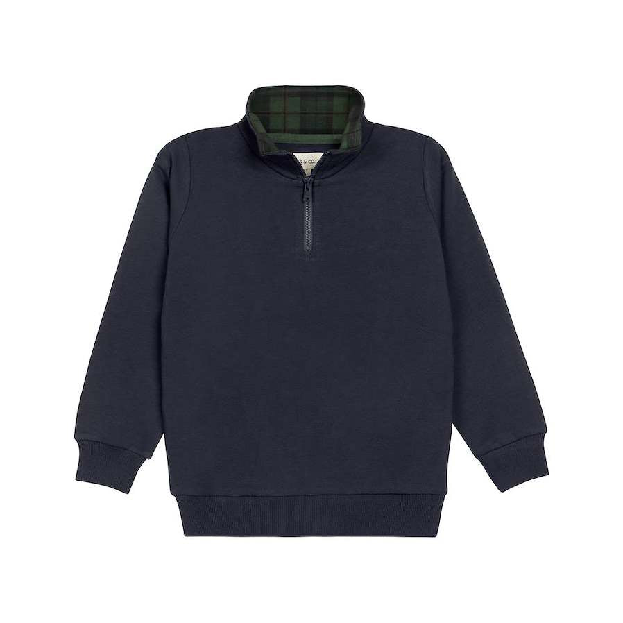 Elys & Co Navy French Terry Scottish Collection Polo