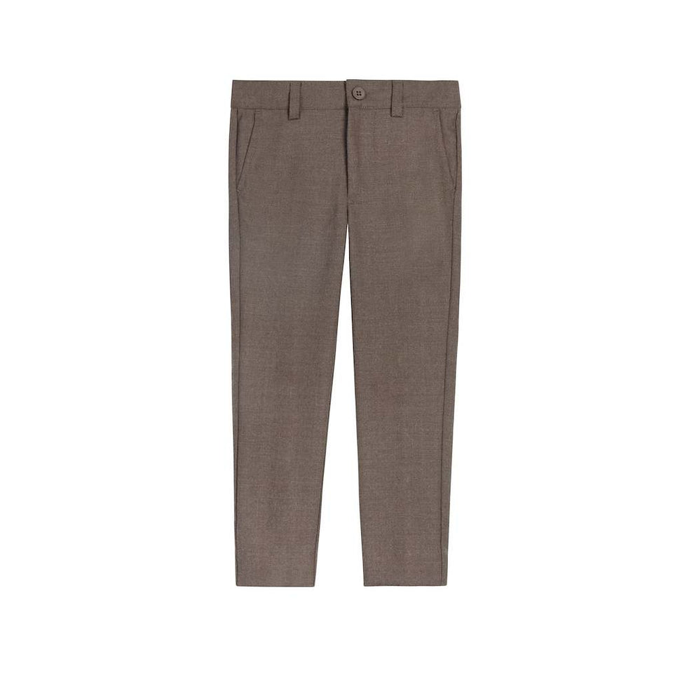 Looms Fair Isle Collection Boys Taupe Pants