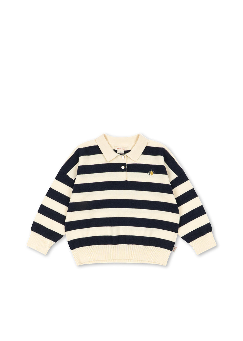 Konges Slojd Navy Stripe Manis Knit Polo