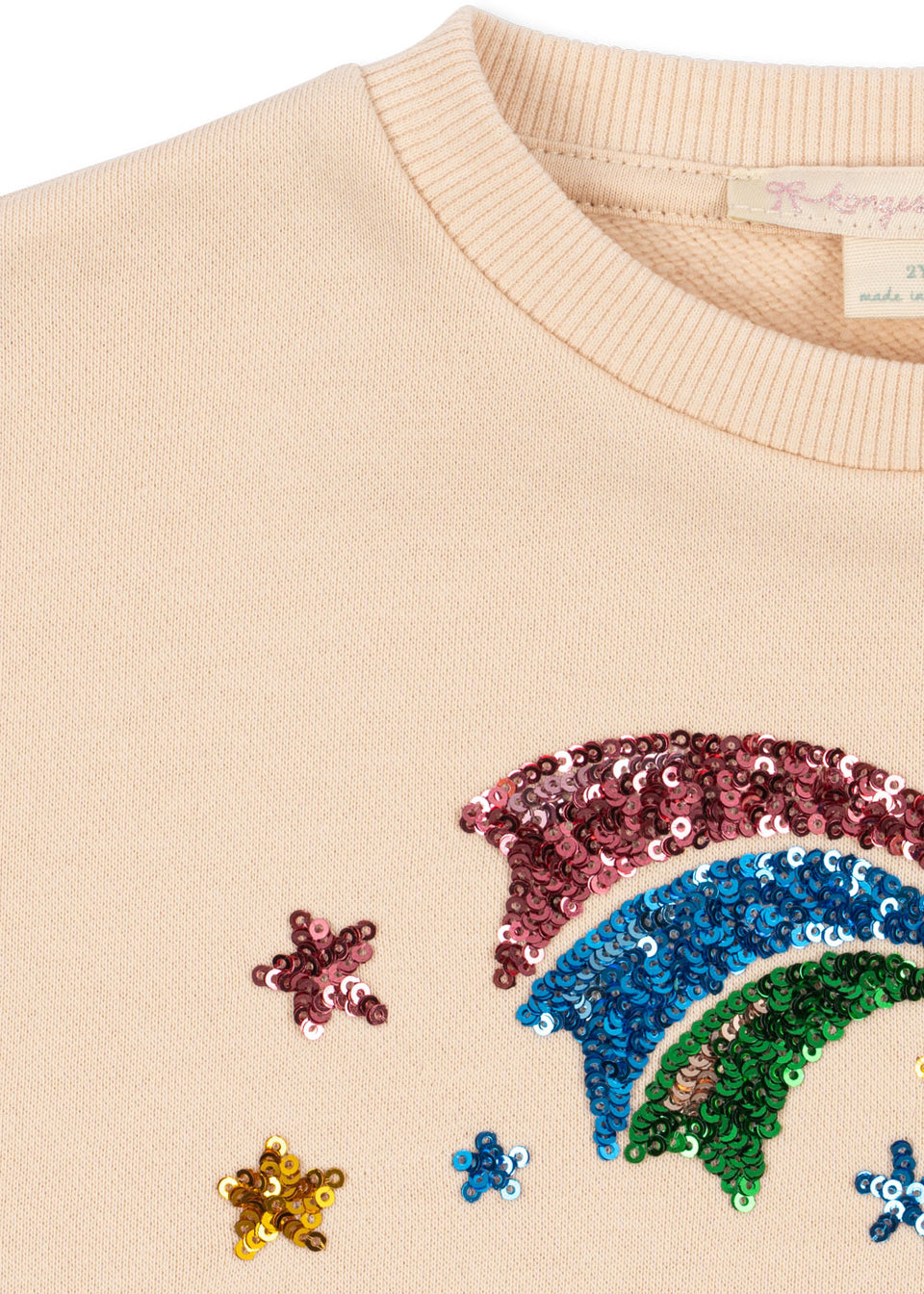 Konges Slojd Buttercream Lou Sequin Sweatshirt *runs full