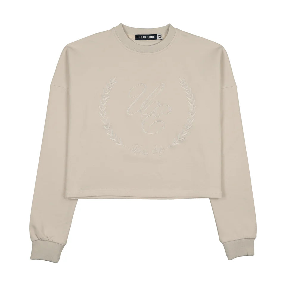Urban Edge Ecru Tone on Tone Sweatshirt