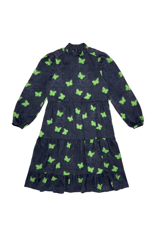 Zaikamoya Emily Green Butterfly Dress
