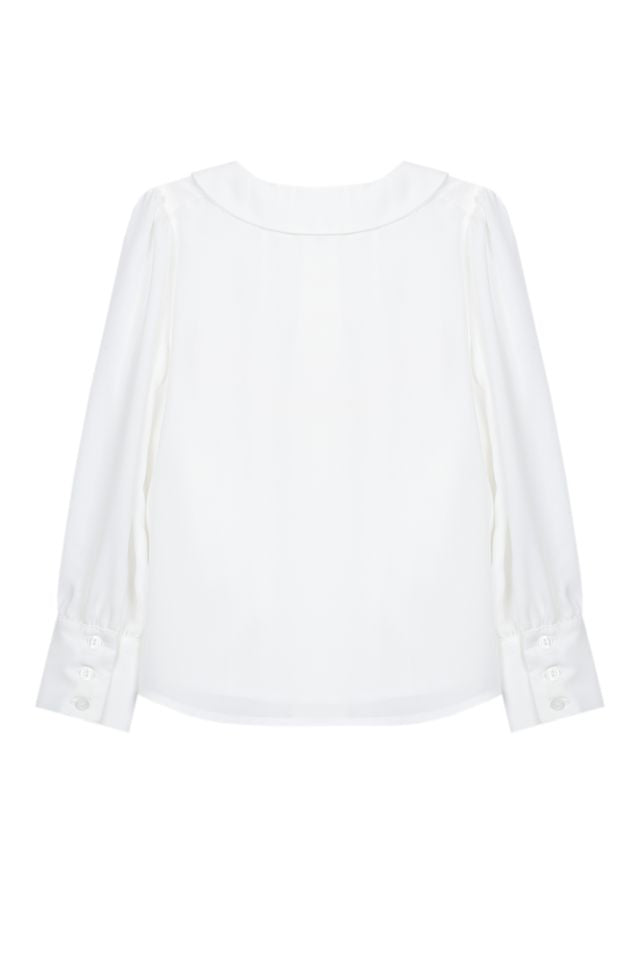 Patachou Pearl Button Ecru Blouse
