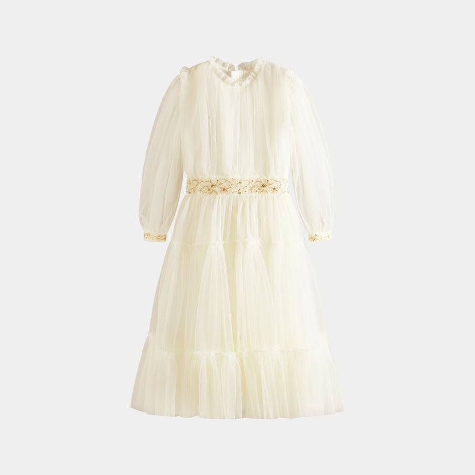 Cera Una Volta Milie Cream Tulle Dress