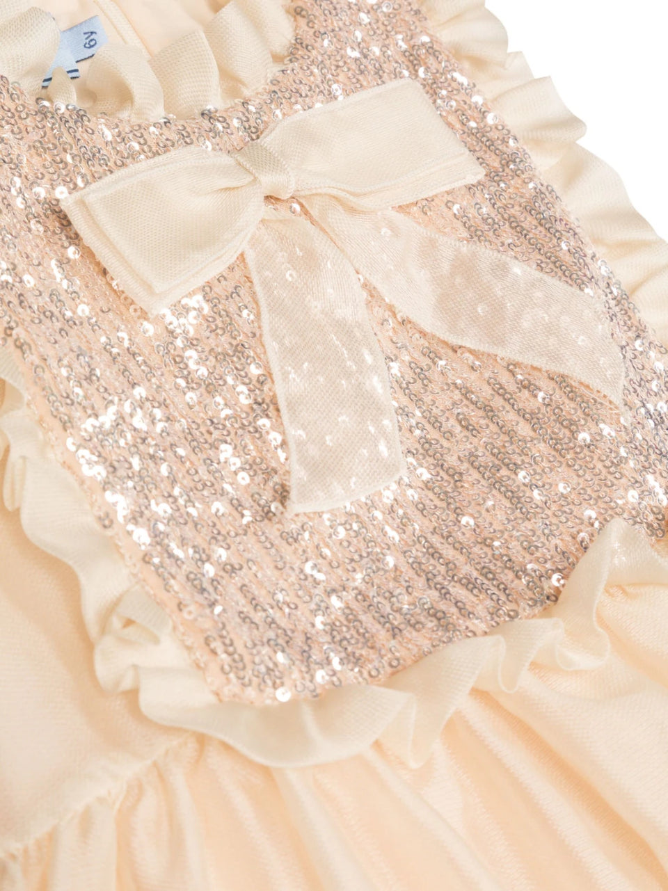 Mimisol Sequin-embellished Sleeveless Champagne Dress