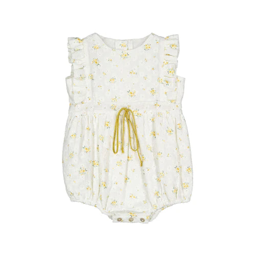 Cosmosophie White with Little Flowers Romper